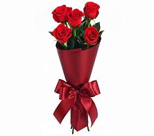 Букет 5 Красных роз Эдлесс Лав в Стодеревской