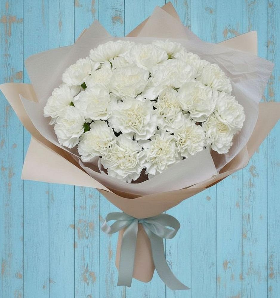 Букет цветов из: Гвоздики в Стодеревской