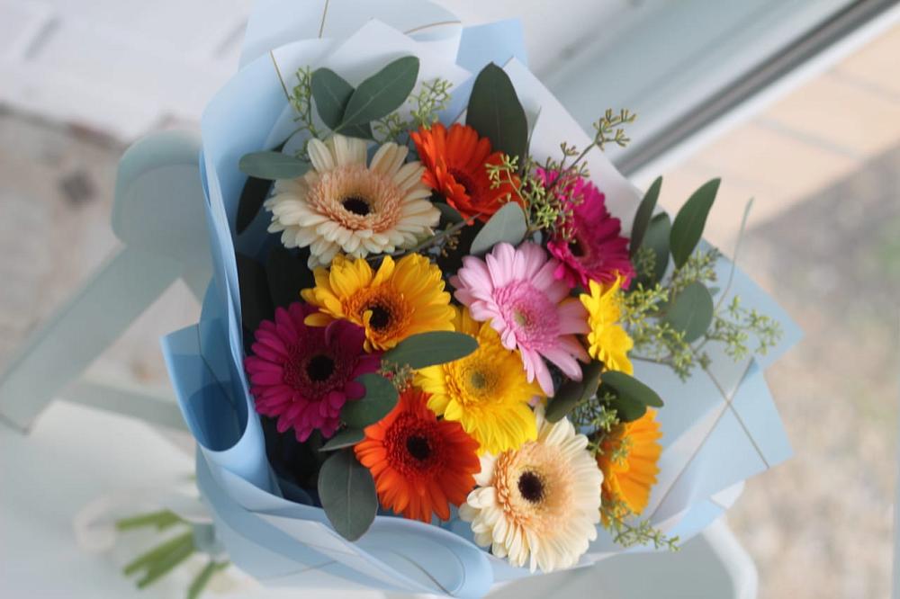 Букет цветов из: Герберы в Стодеревской