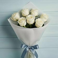 Букет 7 Белых роз Эдлесс Лав #REPLACE_PRED# Стодеревской