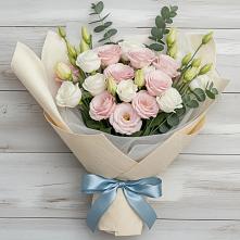 Букет цветов из:  Лизиантусы в Стодеревской