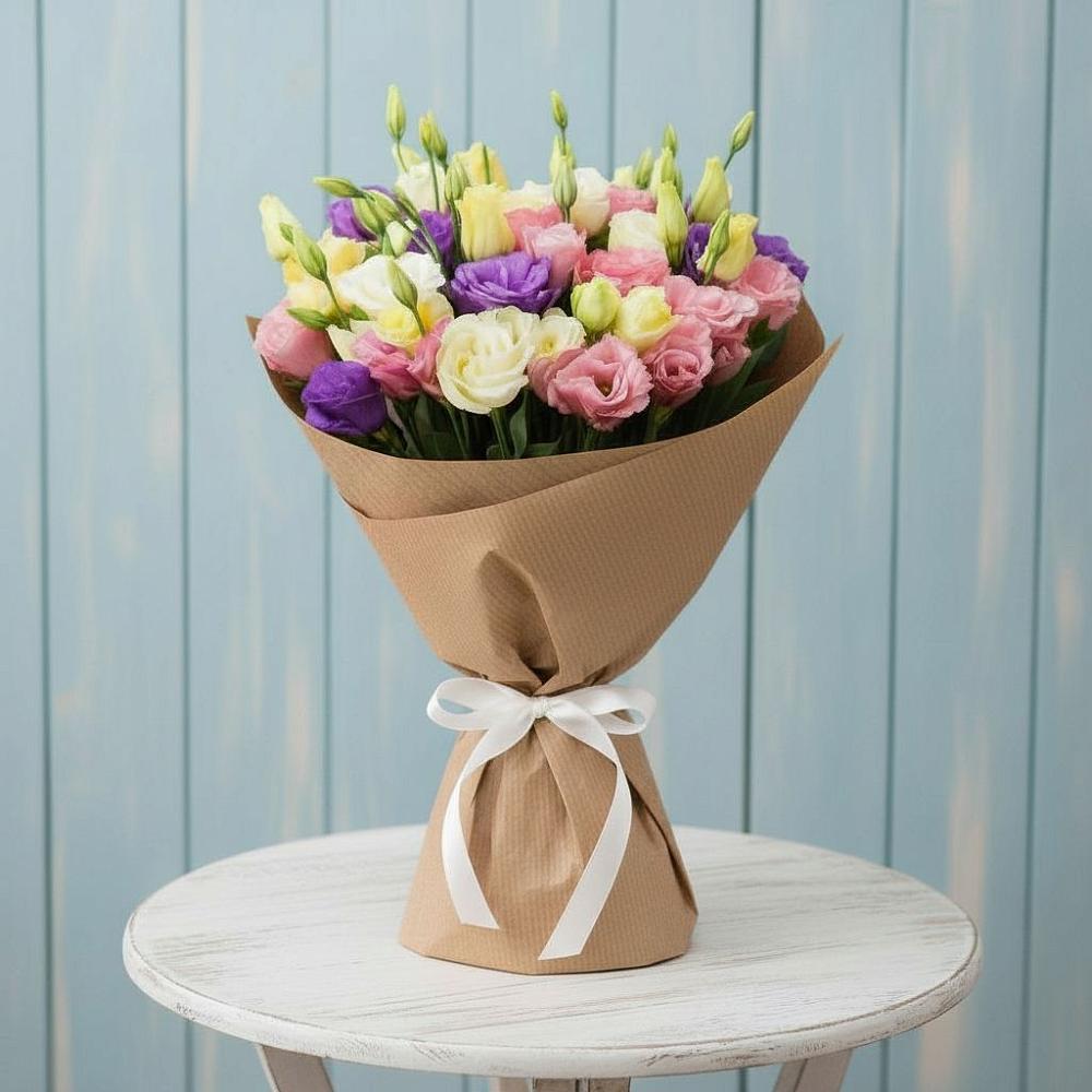 Букет цветов из: Лизиантусы в Стодеревской