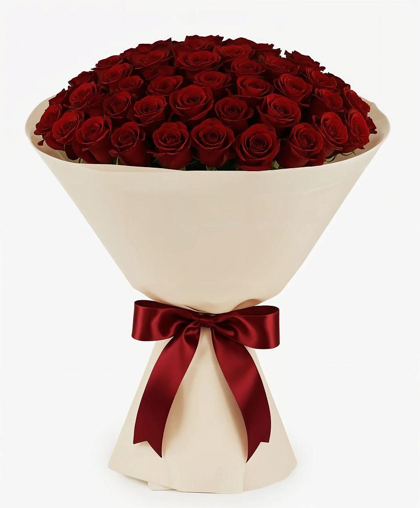 Букет 101 Бордовая роза Блэк Бакарра в Стодеревской