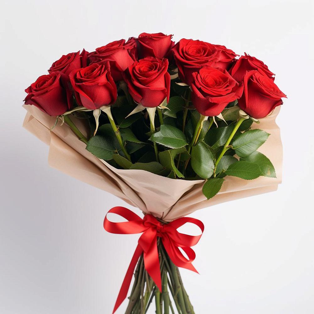 Букет 11 Красных роз Эдлесс Лав в Стодеревской