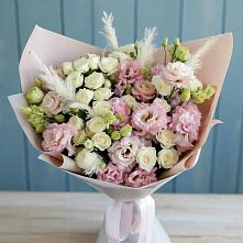 Букет цветов из:  Альстромерии и Розы в Стодеревской