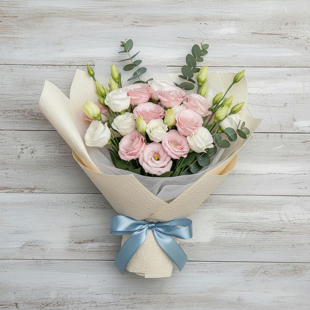 Букет цветов из: Лизиантусы в Стодеревской